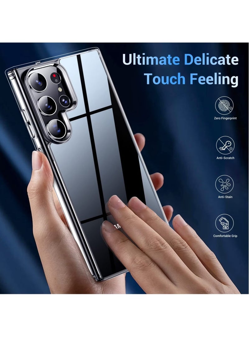 JAJEEK Samsung Galaxy S23 Ultra Case Crystal Clear Anti Yellowing Military Grade Drop Proof Slim Fit Soft TPU Protective Cover - Image 5