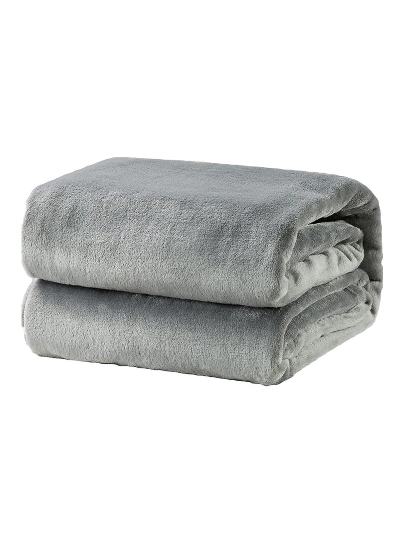 T G H - Flannel Fleece Single Size 160x220cm for All Season Fluffy Blanket Warm Bed Blanket Throw for Sofa & Bed Comfortable and Soft Blanket - Image 1
