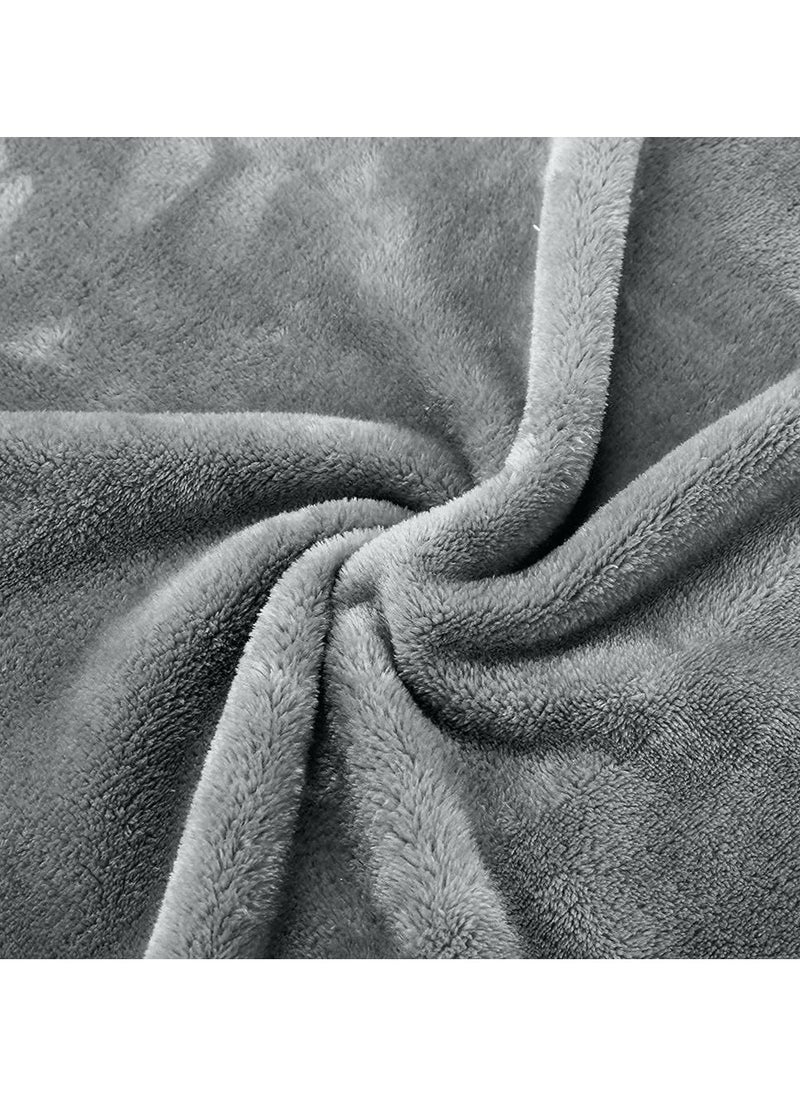T G H - Flannel Fleece Single Size 160x220cm for All Season Fluffy Blanket Warm Bed Blanket Throw for Sofa & Bed Comfortable and Soft Blanket - Image 1