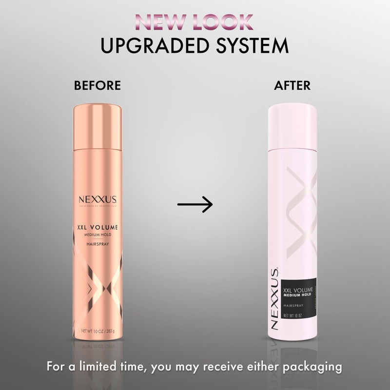 Nexxus بخاخ شعر نيكسيز بقبضة متوسطة XXL حجم لرفع الشعر إلى السماء والتحكم في التجاعيد لمدة 48 ساعة، مع تقنية حماية الأسلوب 10 أونصات - Image 3