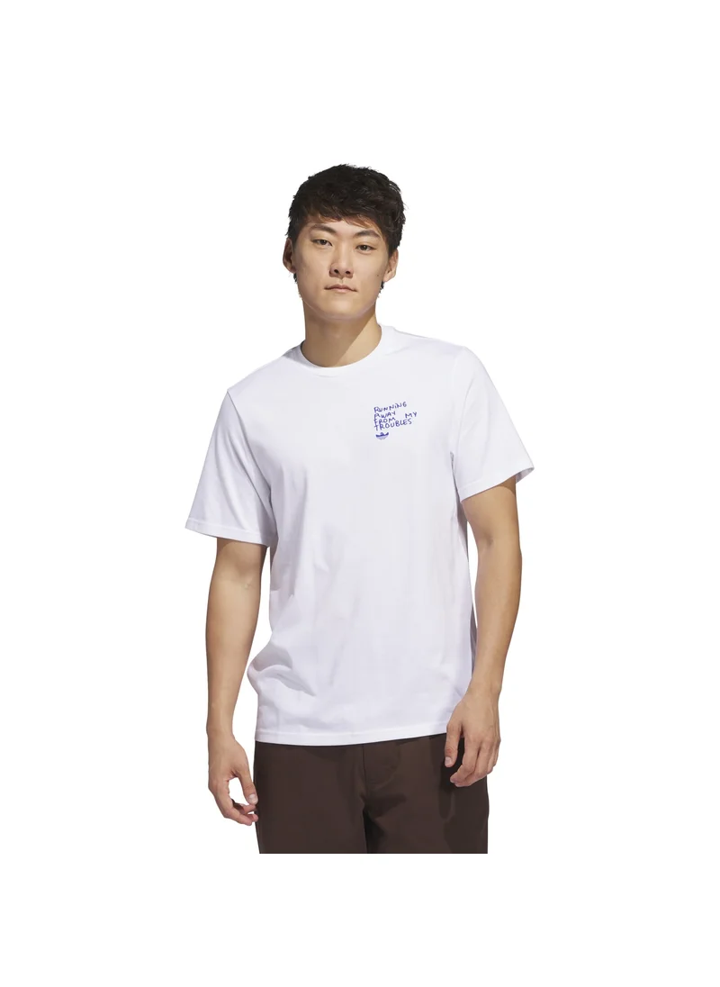 اديداس adidas SHMOO G TEE 2 White Originals Unisex T-SHIRTS
