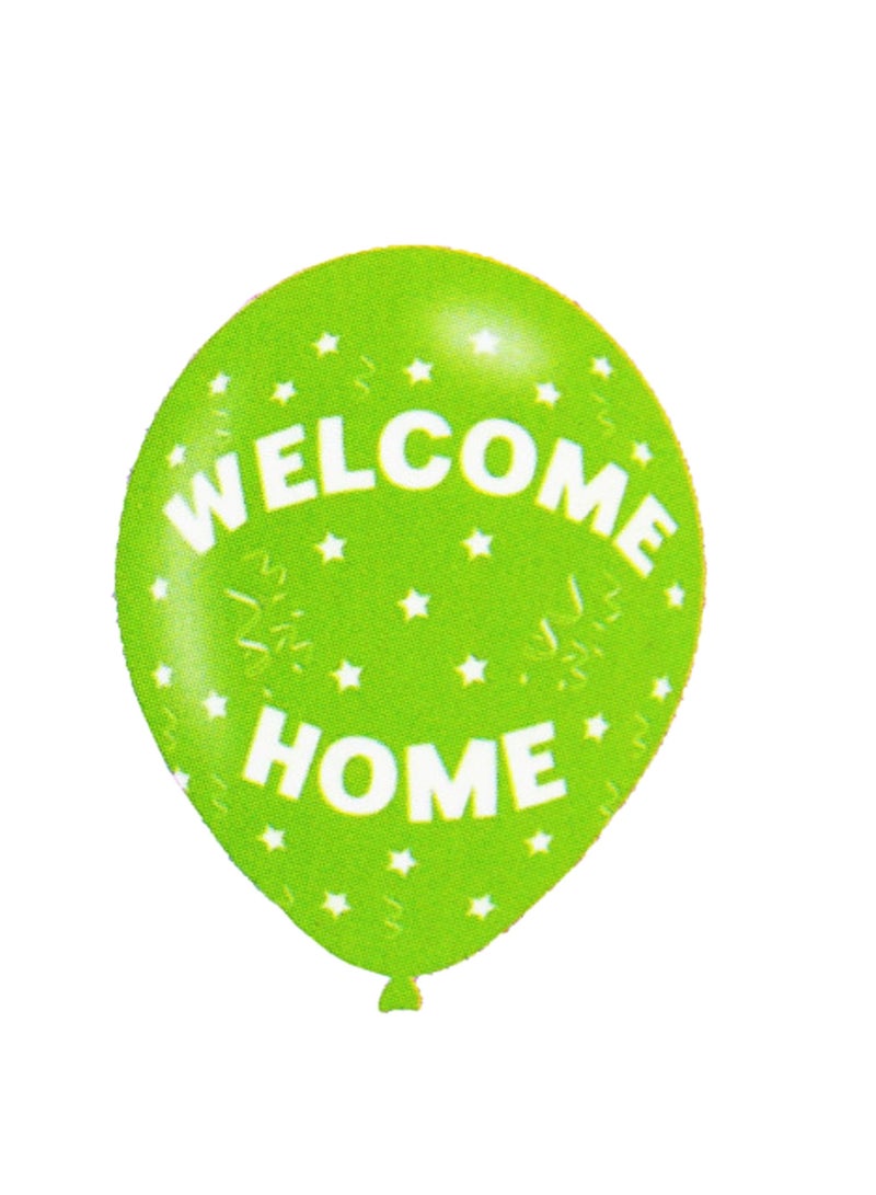 PARTY FUN Welcome Latex Balloon 12" - 12PCS on a Card - Image 1
