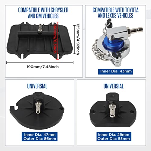 CMTOOL Brake Master Cylinder Bleeder Kit, 12PCS Brake Bleeder Adapter Set with Japanese Quick Connector, Compatible for Benz, Compatible for BMW, Compatible for Ford, Compatible for Tesla - Image 2