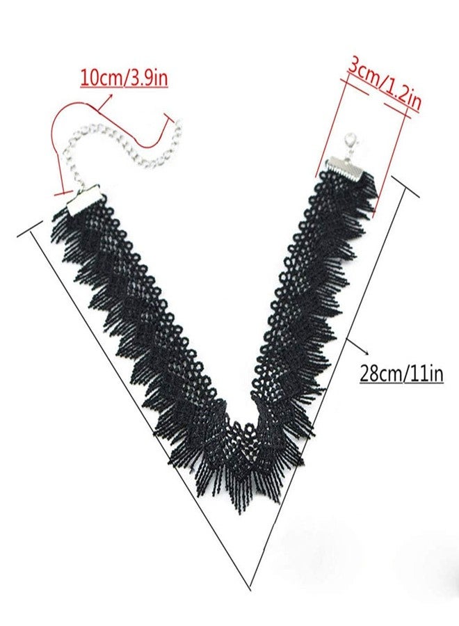 Tgirls Halloween Black Lace Choker Necklace Gothic Collar Necklace Chain Witch Accessories - Image 5