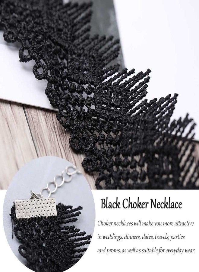 Tgirls Halloween Black Lace Choker Necklace Gothic Collar Necklace Chain Witch Accessories - Image 3