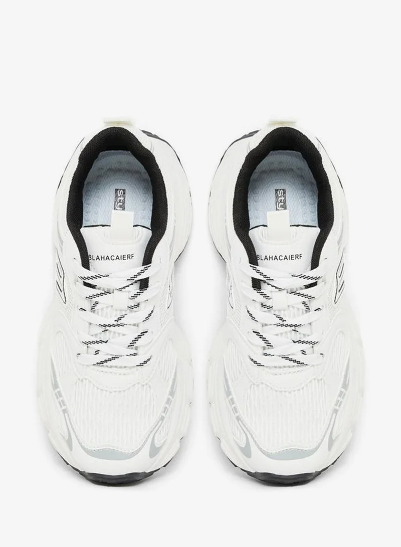 ستايلي اكتيف حذاء سنيكرز شانكي بتفاصيل شبكية