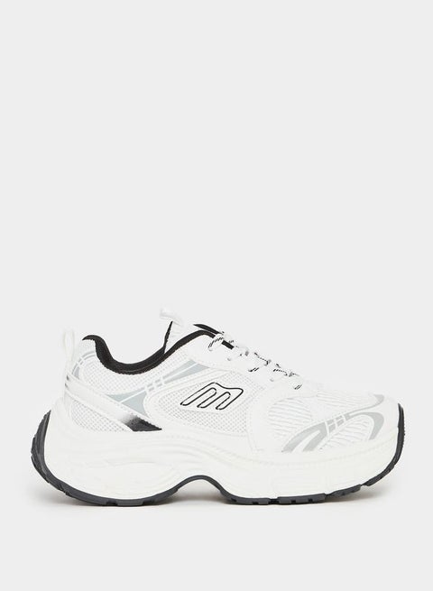 Chunky Mesh Web Design Sneakers