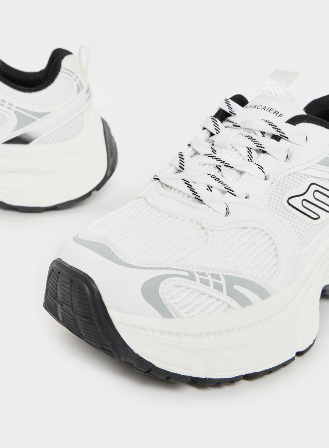 Chunky Mesh Web Design Sneakers