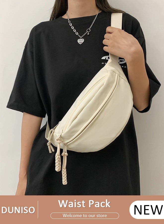 DUNISO Waist Pack for Women, Crossbody Waist Bag Pack Belt Bag for Travel Walking Running Hiking Cycling, Pouch Hip Bum Bag Chest Bag with Adjustable Strap For Gym Fitness Workout Travel Work Commuting - Image 1