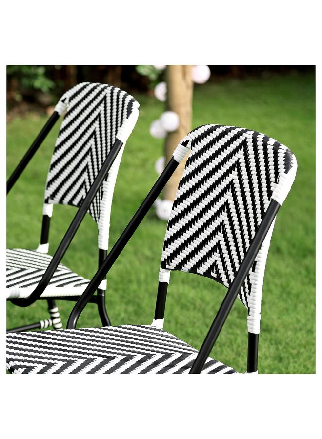 Zaboon Chair, in/outdoor, black/white - Image 2