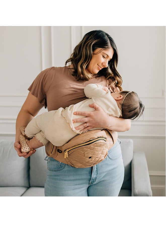 Hip Seat Baby Carrier, Ergonomic Bench Design, Adjustable Waistband, Various Pockets, Newborns to Toddlers up to 44 lbs, All-Seasons Carrier, Grey - Image 3