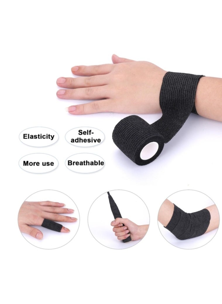 OASIS-TH 2 Pack Cohesive Bandage Self Adhesive Wrap Elastic Self Adherent Vet Wrap Breathable Self Stick Tape for Wrist, Ankle, Sports, Tatoo Wrap Size 5CM X 8M  - Image 2