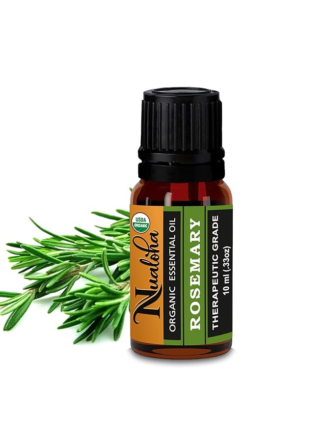 erorex Organic Rosemary Oil For Hair Growth Skin Body Aromatherapy And Massage 100 Percent Pure Natural Therapeutic Grade Essential Oil 10 Ml - Image 1