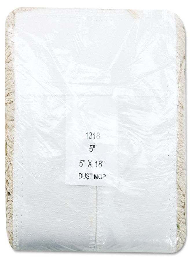 boardwalk UNISAN Industrial Dust Mop Head, Hygrade Cotton, 18 Width x 5 Depth, White (1318) - Image 3