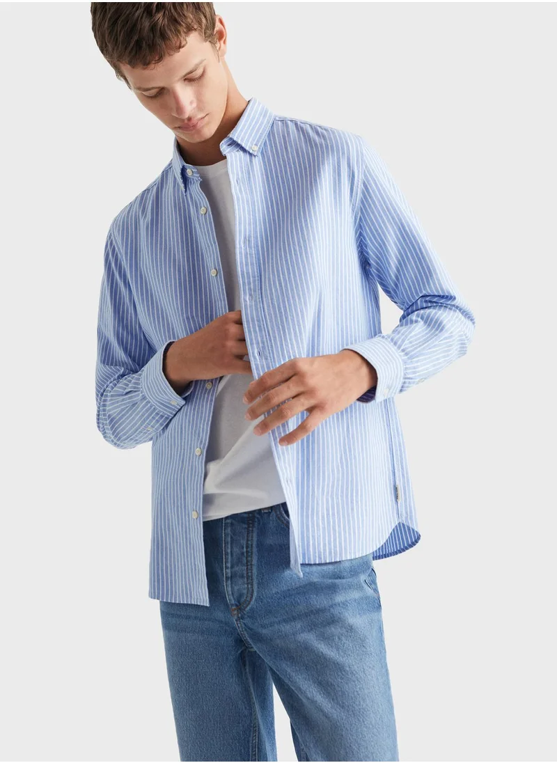 مانجو Youth Stripe Regular Fit Shirt
