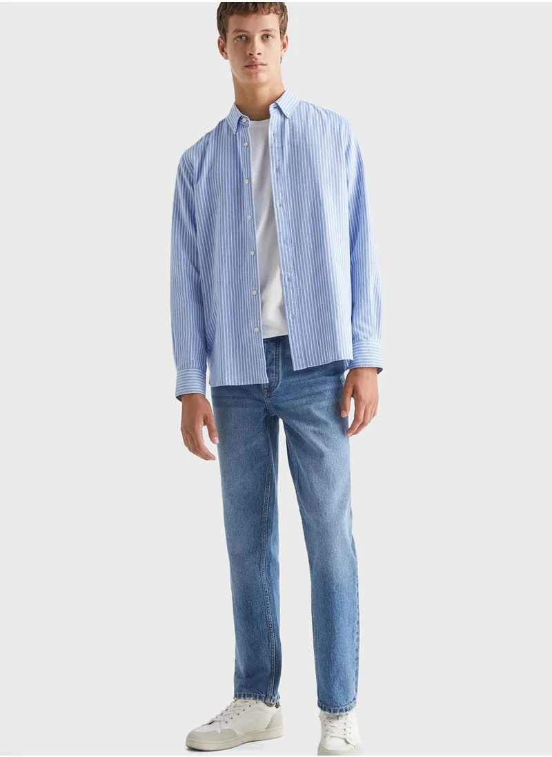 مانجو Youth Stripe Regular Fit Shirt