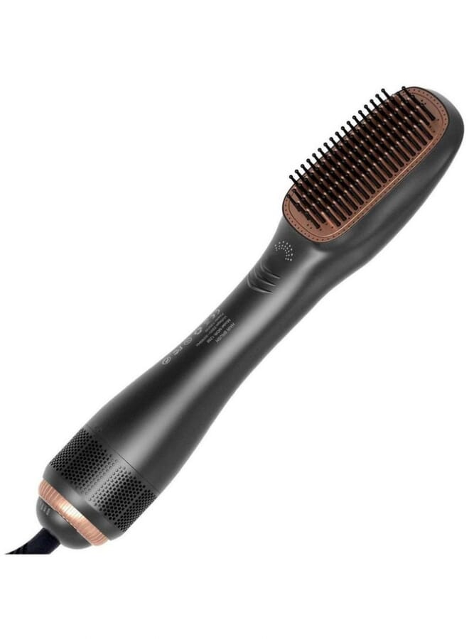 PROMASS 2 In 1 Professional Hair Dryer Brush Negative Ion Blow Dryer Straightening Brush Hot Air Styling Comb Electric Hair Straightener Styler - Image 1