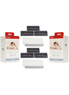 Canon KP-108IN Ink Paper Set (2) Pack - 216 Prints, 3115B001-X2, Cyan, Magenta, Yellow 