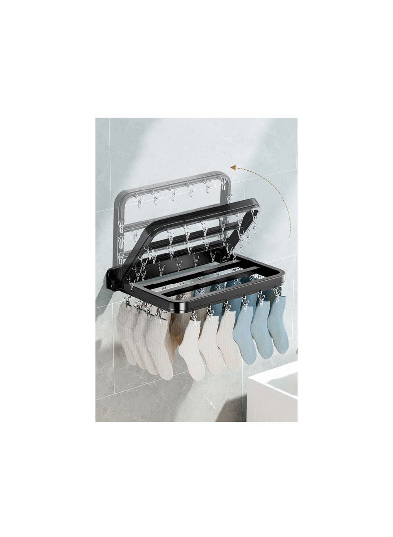 Foldable 26 Clips Sock Drying Clamp hanger - Image 2