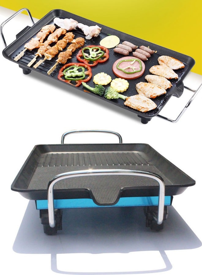 Smokeless Indoor Electric Grill Copper Large Nonstick Table Top Grill Indoor Grilling BBQ  - Image 5