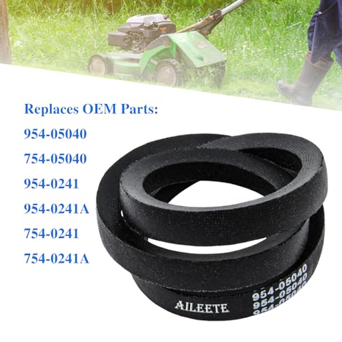 AILEETE 954-05040 Upper Drive Belt 5/8" x 35-1/4" for MTD Craftsman Troy-Bilt Cub Cadet Yard Machines Huskee Lawn Tractor & Riding Mower, Replaces 754-05040 954-0241 954-0241A 754-0241 754-0241A - Image 3
