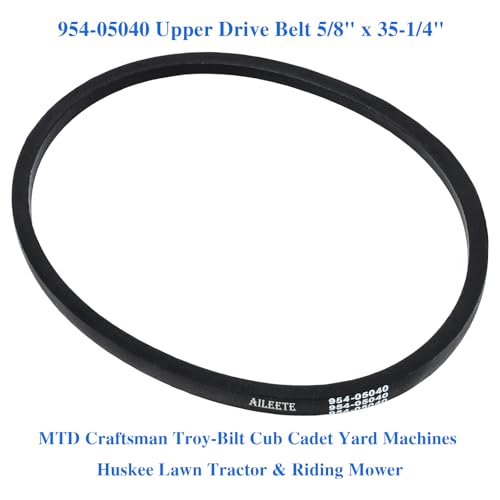 AILEETE 954-05040 Upper Drive Belt 5/8" x 35-1/4" for MTD Craftsman Troy-Bilt Cub Cadet Yard Machines Huskee Lawn Tractor & Riding Mower, Replaces 754-05040 954-0241 954-0241A 754-0241 754-0241A - Image 4