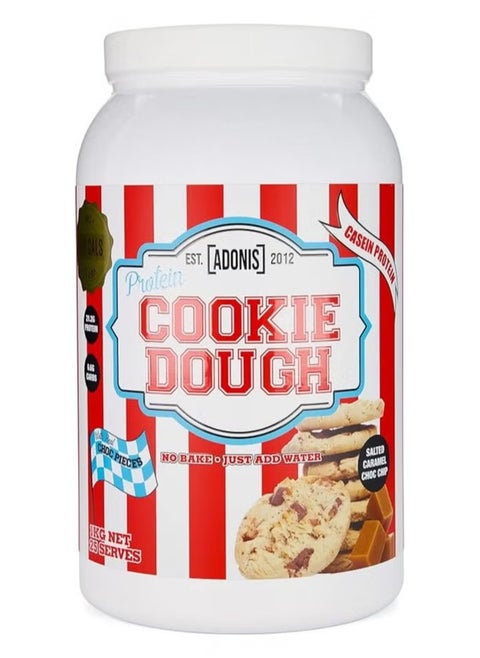 Cookie Dough, Casein Protein Salted Caramel Choc Chip Flavor, 1kg
