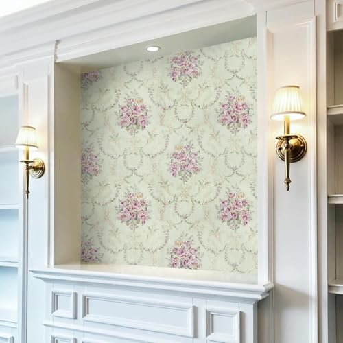 ROSASTELLA Self Adhesive Decorative Peel Stick Waterproof Floral Wallpaper Wall Decor Removable Wall Paper for Living Room Hall Decoration PVC Vinyl DIY Contact Paper45x304cm (Botanical) - Image 4