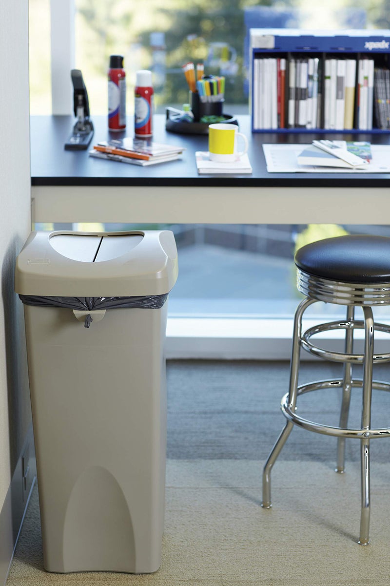 Rubbermaid Commercial Products Untouchable Trash/Recycling Swing Lid, Black, Compatible with 23-Gallon Untouchable Containers - Image 3