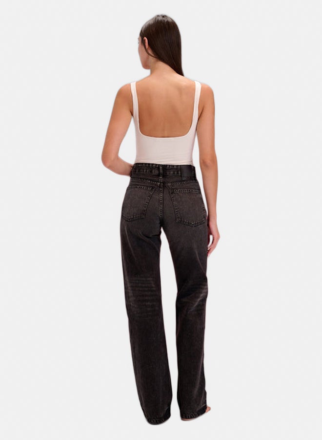 TGS Dark Grey Wide Leg Women Jeans - Image 5