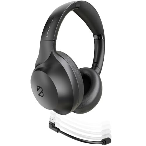 Back Bay Audio ClearCall 70 - Bluetooth Headphones with Microphone + Removable Boom Mic - Work Head Phones Wireless Bluetooth, Over Ear Headphones for Work from Home, Headset for Laptop - Image 1