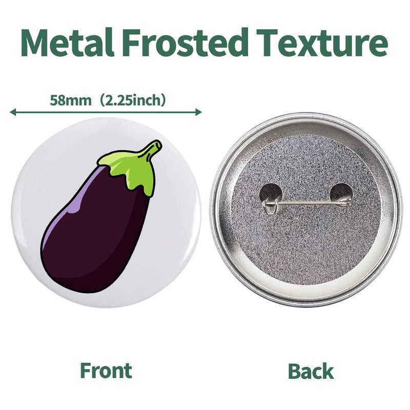 Mostme 200 Sets 2.25 inch Button Maker Supplies, 58mm Button Supplies Parts Badge Part, Buttons Making Supplies, Includes Metal Pin Back Cover, Metal Shells, Blank Paper&Clear Film - Image 4