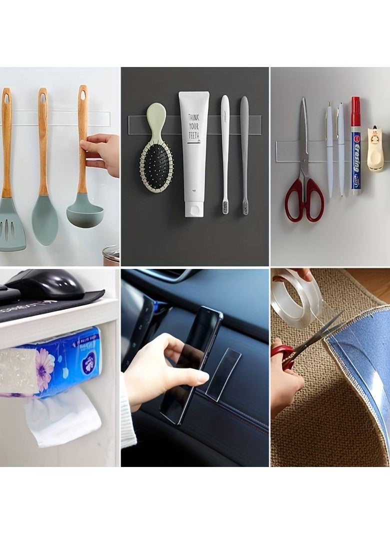 Generic 1 Roll Heavy Duty Double-Sided Tape, Reusable Traceless Strong Adhesive Multi-Purpose, Removable, Washable For Home, Office & Car, 5 Meters  - Image 1