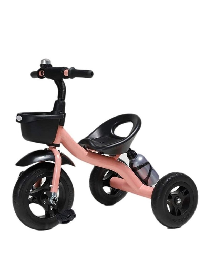 Dubkart Kids' Bikes Children's Tricycle Fashion Children's Bicycle 1-5 Years Old Children's Outdoor Outing Children's Tricycle Boy And Girl Pedal Bicycle Children's Toy Car (Color : Pink) - Image 1