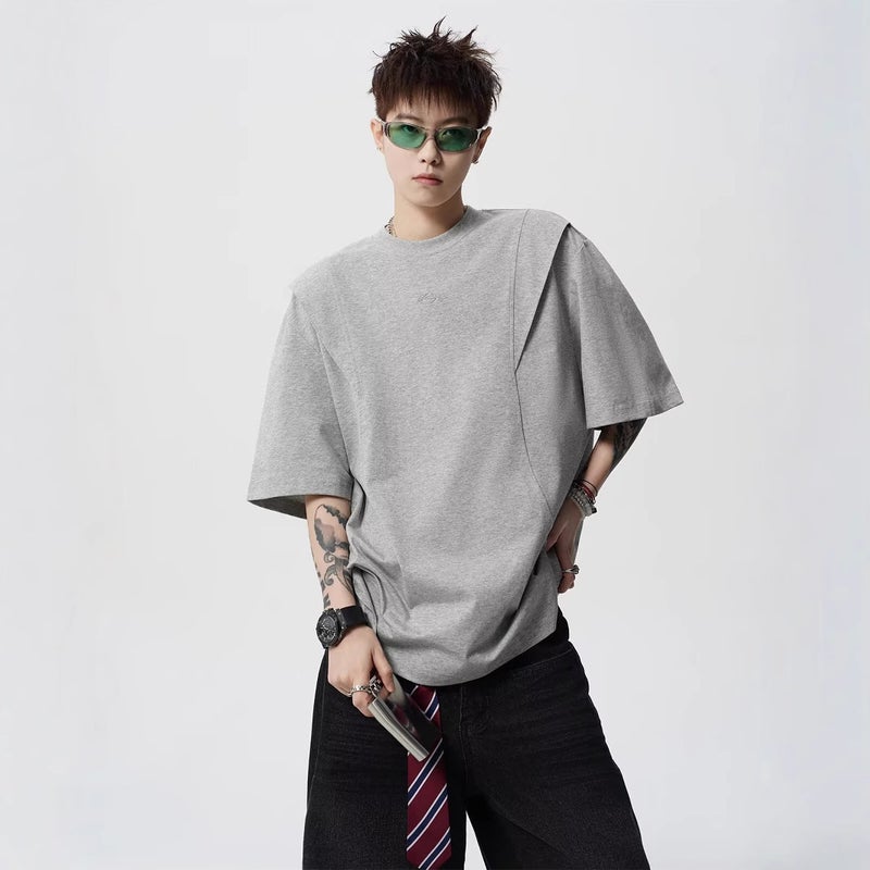 Men's Short Sleeve T-Shirt, Loose Fit, Round Neck - Image 2