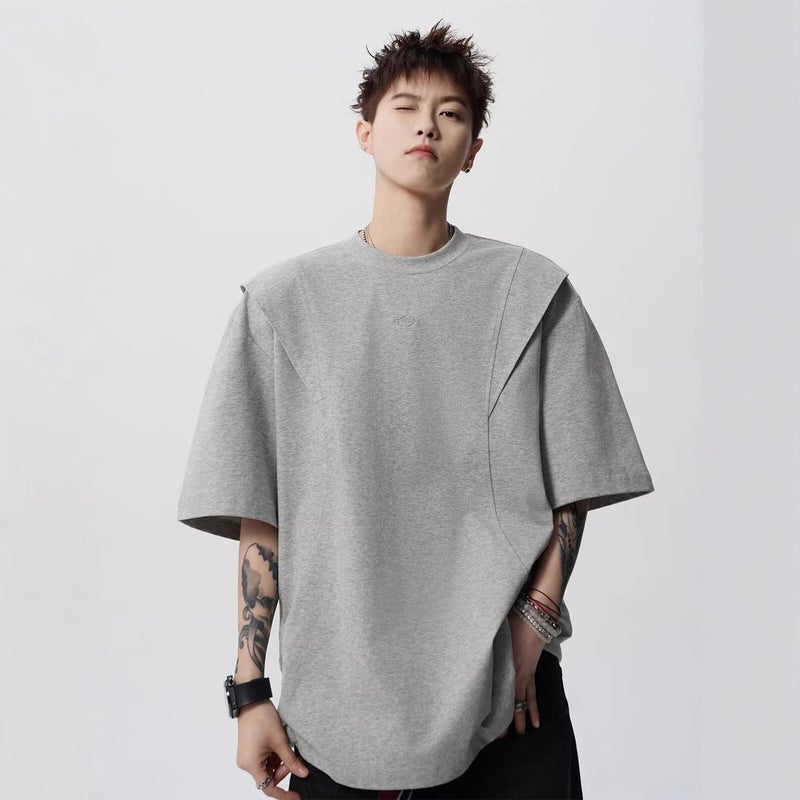 Men's Short Sleeve T-Shirt, Loose Fit, Round Neck - Image 1