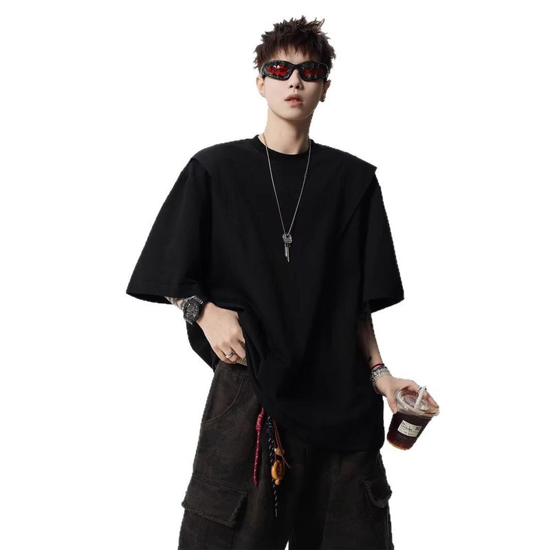 Men's Short Sleeve T-Shirt, Loose Fit, Round Neck - Image 5