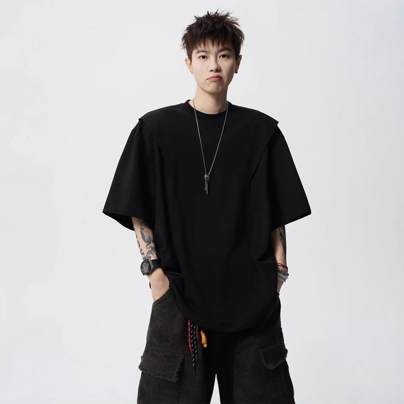 Men's Short Sleeve T-Shirt, Loose Fit, Round Neck - Image 3