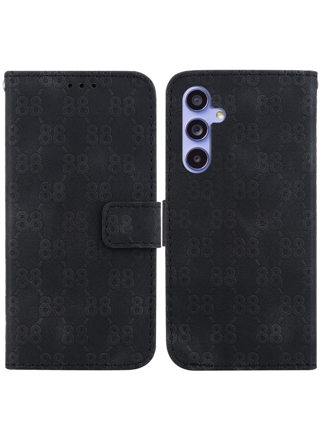 erorex Case For Samsung Galaxy S23 FE 5G Double 8-shaped Embossed Leather Phone Case - Image 1