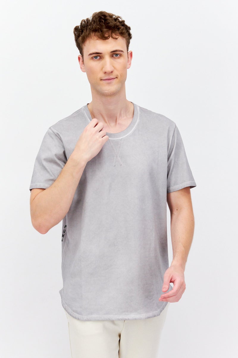 PUMA Men Sportswear Fit Short Sleeve Outdoor T Shirt, Grey - Image 1