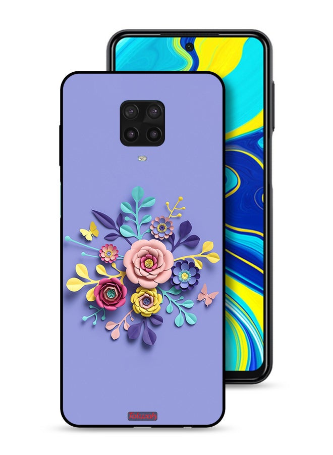 Tolwak Xiaomi Redmi Note 9S Protective Case Cover Flowers Art - Image 1