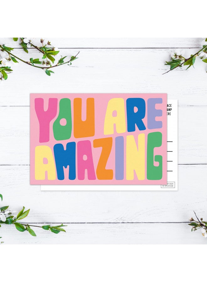 Sweetzer & Orange S&O Colorful Thank You Postcards for Handwritten Messages - Postcard Style Thank You Cards Bulk Set of 60 - Assorted Thank You Cards to Express Gratitude - Appreciation Cards for Personalized Notes - Image 2