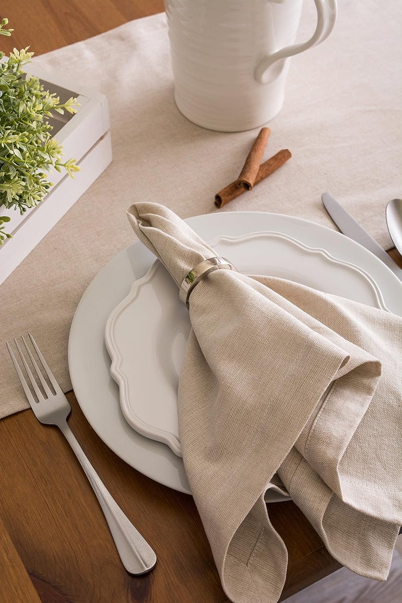 DII CAMZ38725 Natural Solid Chambray, Table Runner 14x72, Chambray Natural - Image 5
