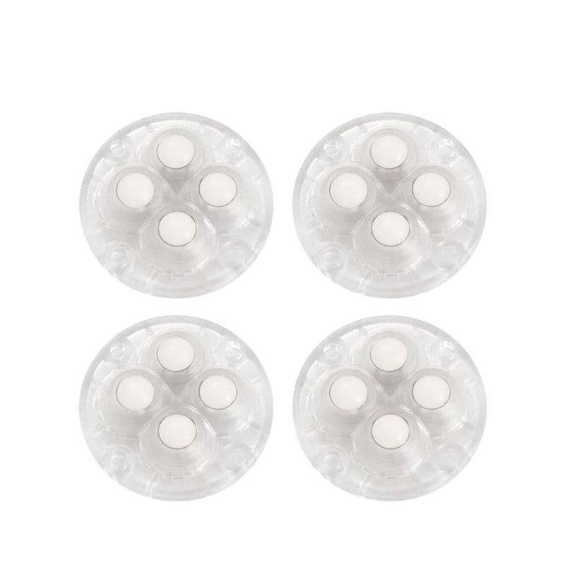 Transparent Nylon Self Adhesive Heavy Duty Furniture Casters Wheels 12Pcs Universal Mute Strong Load Bearing - Image 2