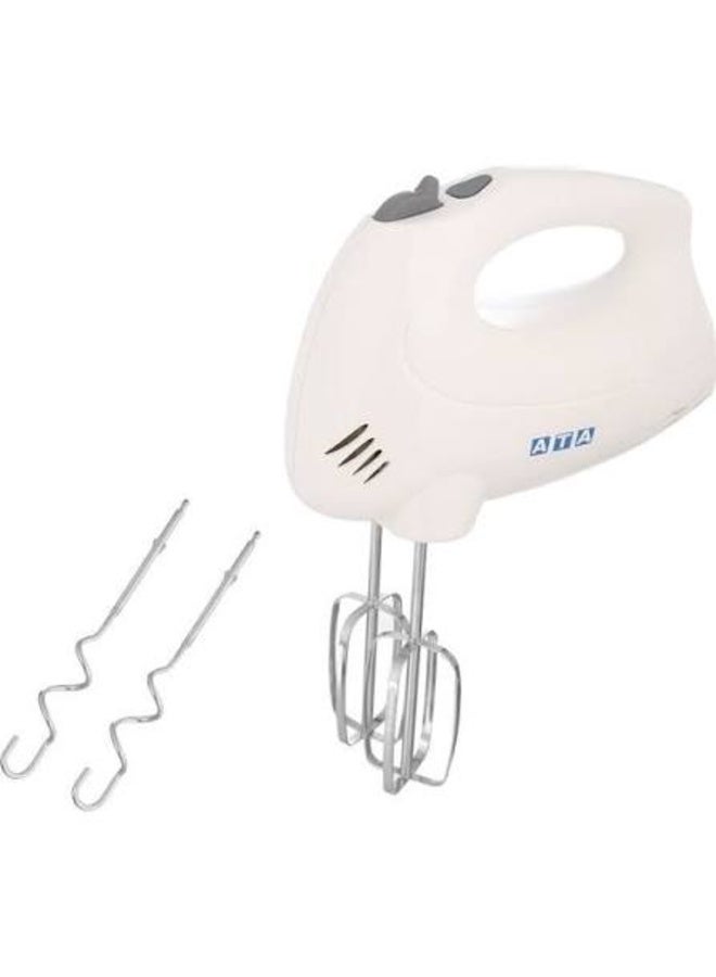 ATA 400W 5-Speed Electric Hand Mixer, White, Model 5435 - Image 1