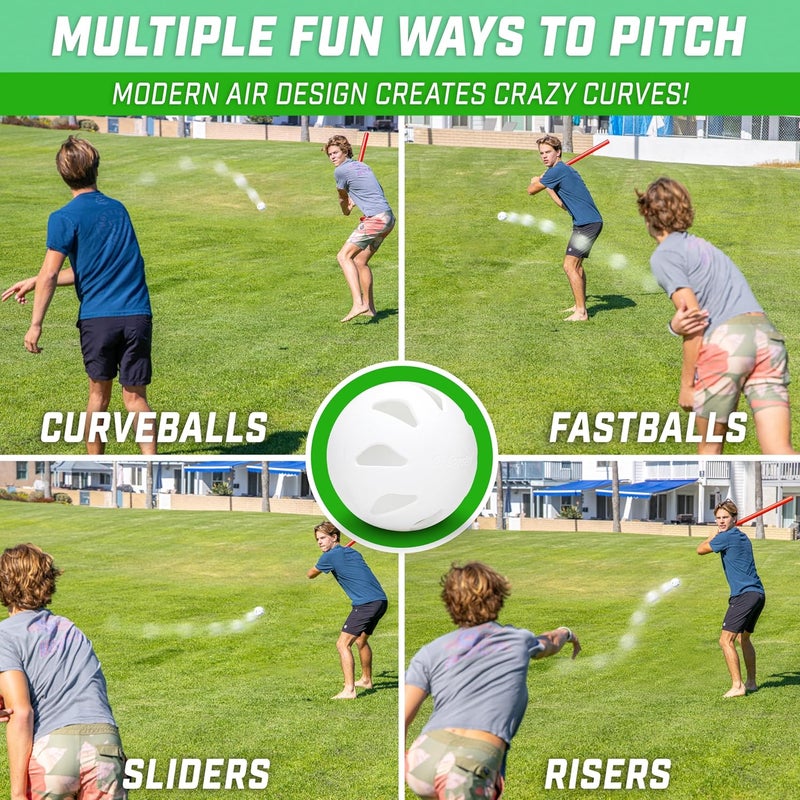 GoSports GoSports LotBall AIR Plastic Baseballs  6 Pack - Image 3