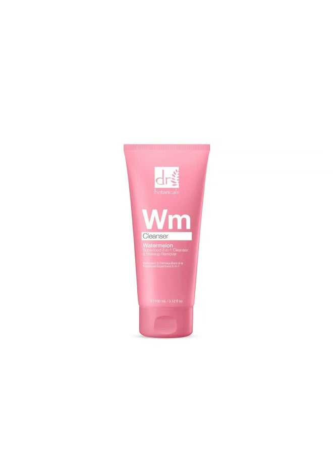 DR BOTANICALS Dr. Botanicals Apothecary Watermelon Superfood 2-In-1 Cleanser & Makeup Remover 100ml - Image 1