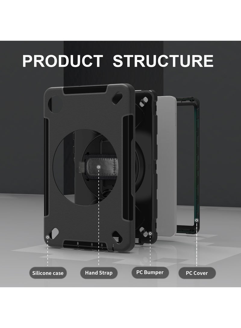 عام غلاف لوحي مع حامل دوار متوافق مع Samsung Tab A11 8.7-inch، مقاوم للسقوط وخفيف الوزن بتثبيت دقيق - Image 3