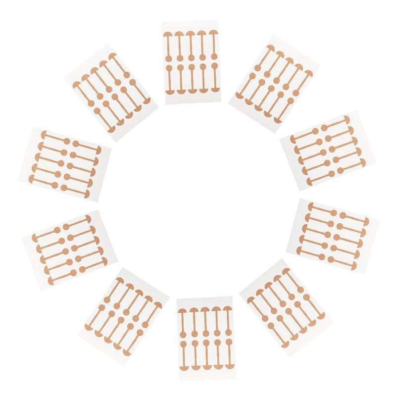 FRCOLOR 10pcs Elastic Nose Shaping Stickers for Wing Reduction Soft Self-adhesive Contour Strips for Comfortable and Nose Appearance Skin-friendly and Travel-friendly - Image 1