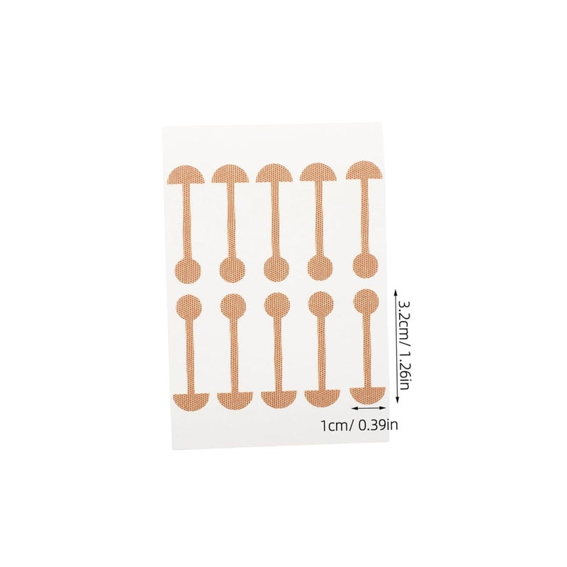 FRCOLOR 10pcs Elastic Nose Shaping Stickers for Wing Reduction Soft Self-adhesive Contour Strips for Comfortable and Nose Appearance Skin-friendly and Travel-friendly - Image 2